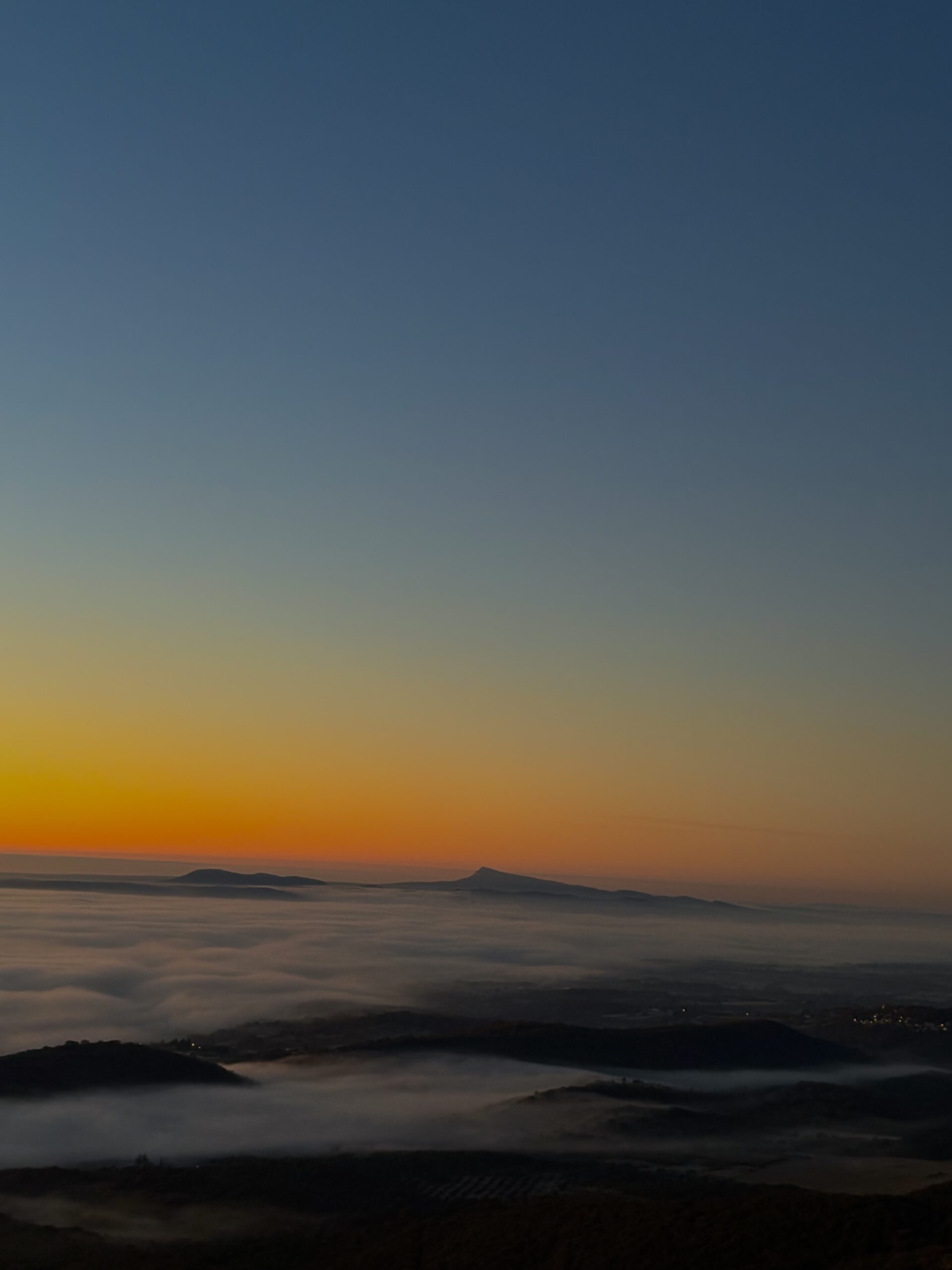 Coucher de soleil sur l'Ardèche