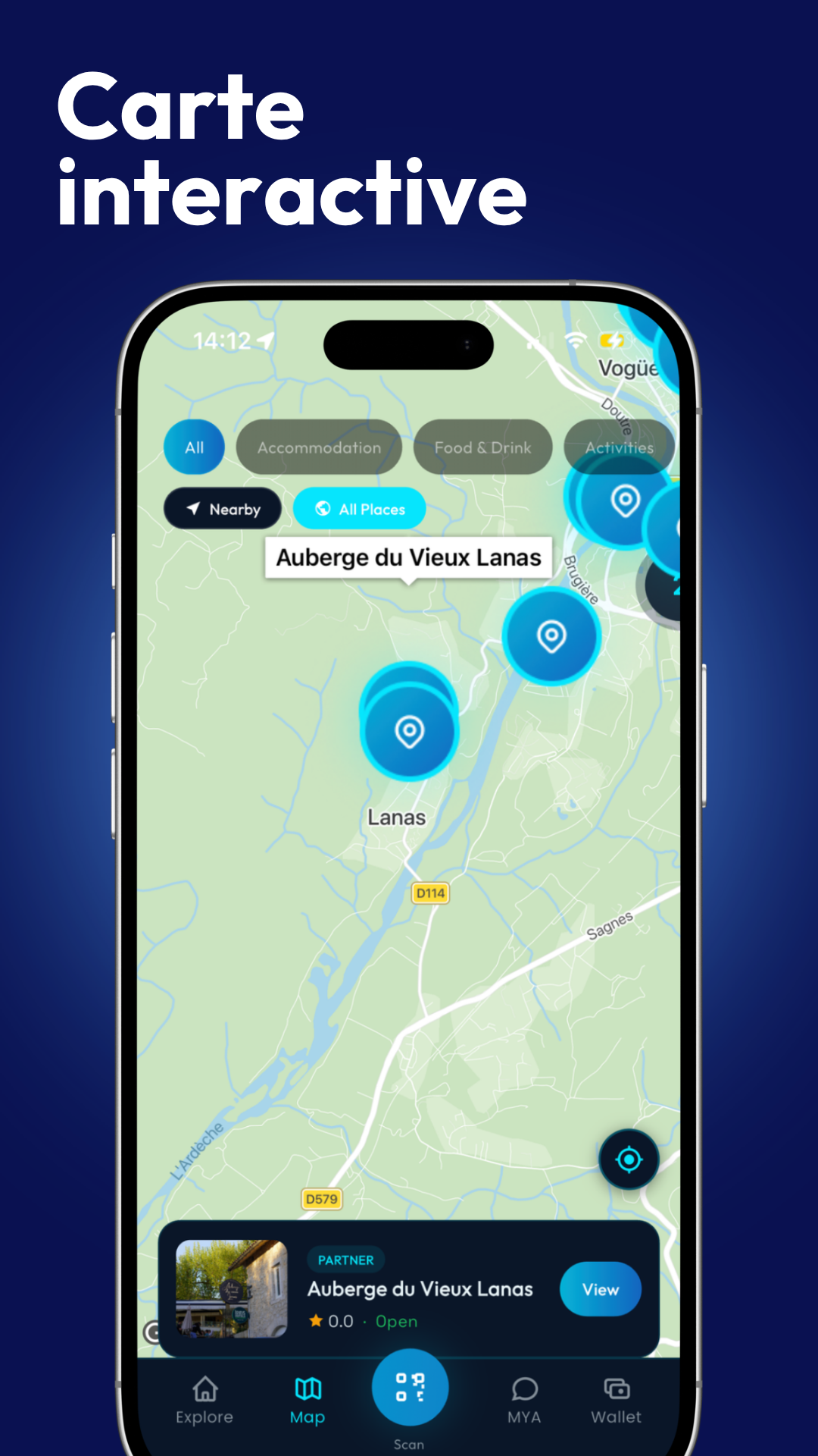 Carte interactive de My Ardèche